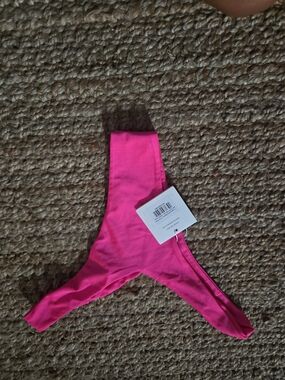 Kulani Kinis Neon Pink High-Rise Bikini Bottoms